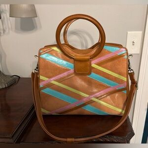 Hobo Heidi Satchel in Mixed Leather